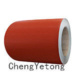 Plain Red Color PPGI Steel Coil Inner Diameter Φ508 / Φ610MM For Roof Building Materail