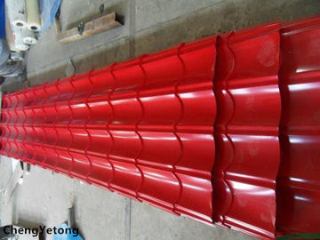 Corrosion Resistance Colour Coated Metal Roofing Sheets Organic Coating Thickness 20-45μM